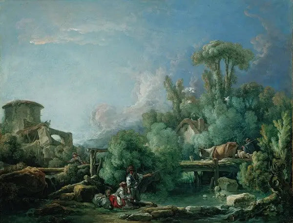 Il Galante pescatore - François Boucher