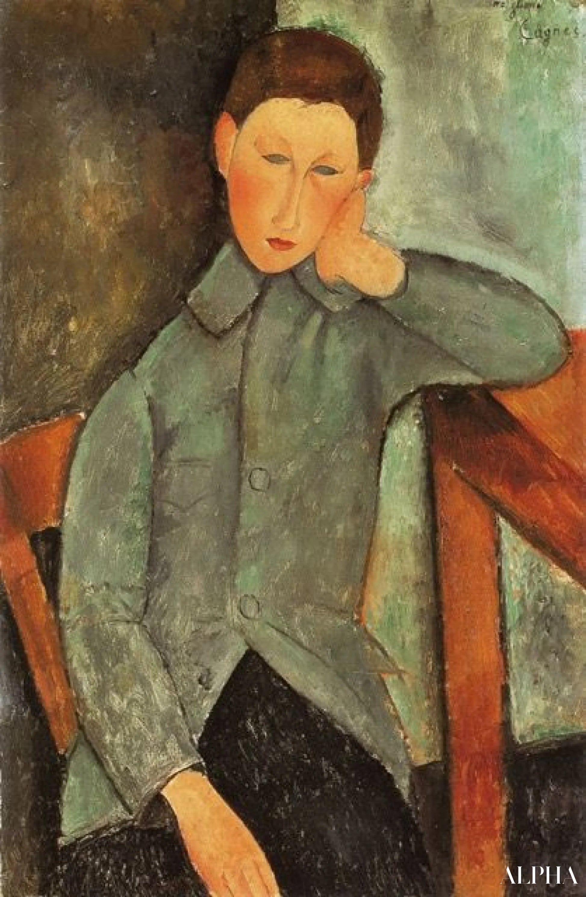 Le garçon - Amedeo Modigliani - Reproductions de tableaux et peintures haut de gamme