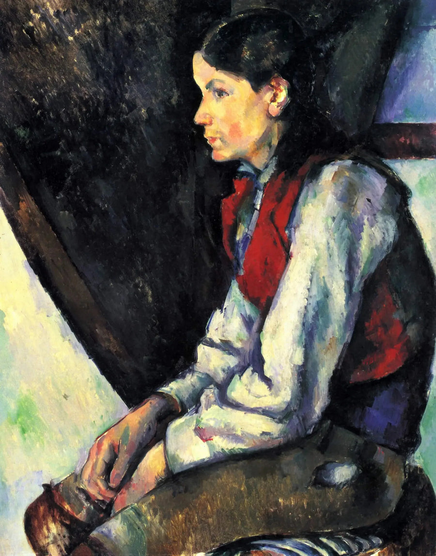 Il Ragazzo con il gilet rosso - Paul Cézanne