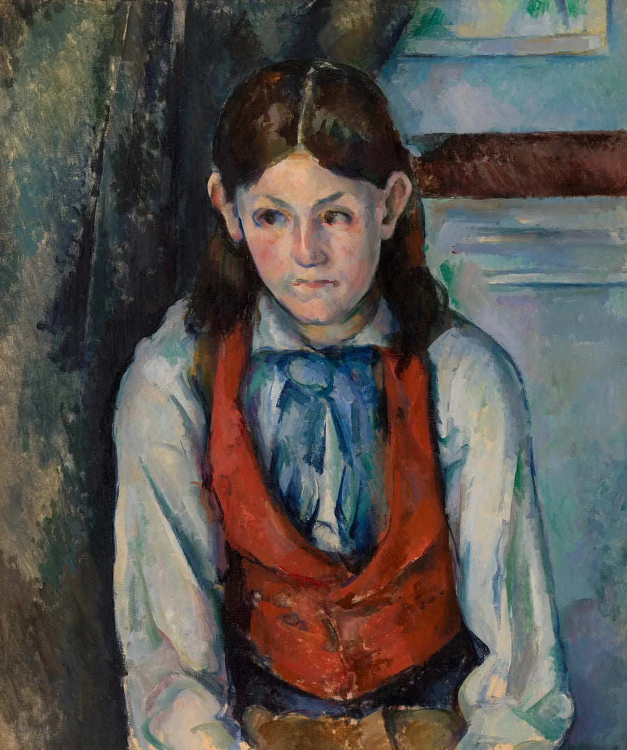 Il Ragazzo con il gilet rosso - Paul Cézanne
