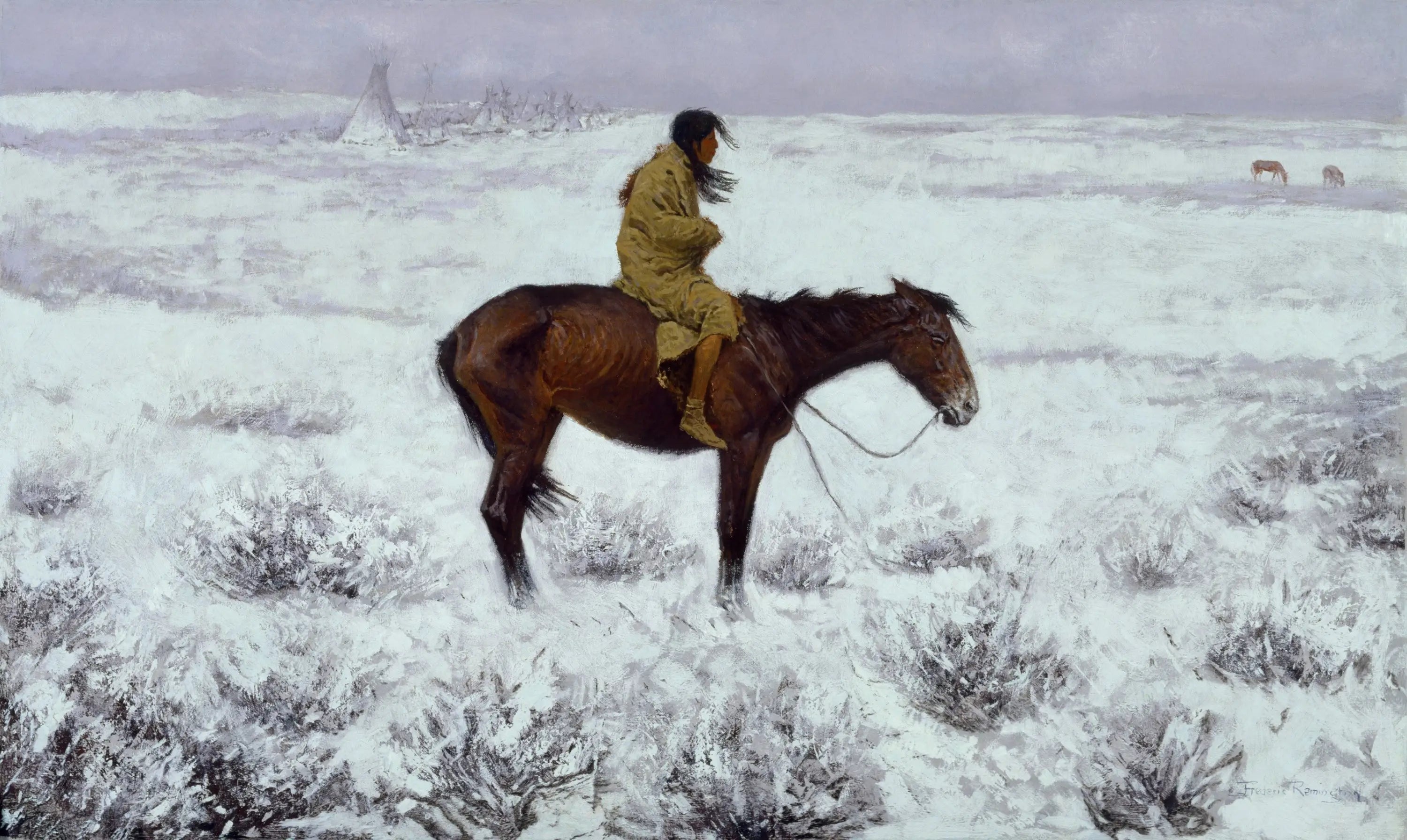 Le garçon de troupeau - Frederic Remington - Alpha Reproduction