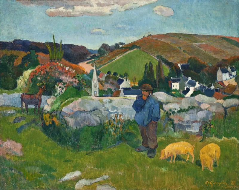 Il Guardiano di maiali, Bretagna - Paul Gauguin