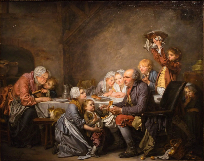 La Torta dei Re - Jean-Baptiste Greuze