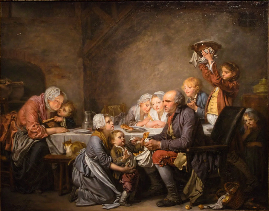 La Torta dei Re - Jean-Baptiste Greuze