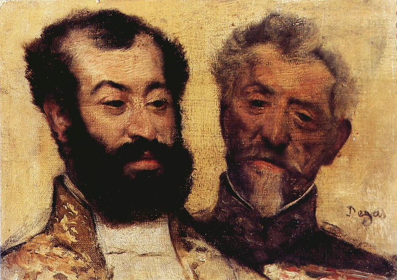 Il generale Mellinet e il grande rabbino Astruc - Edgar Degas