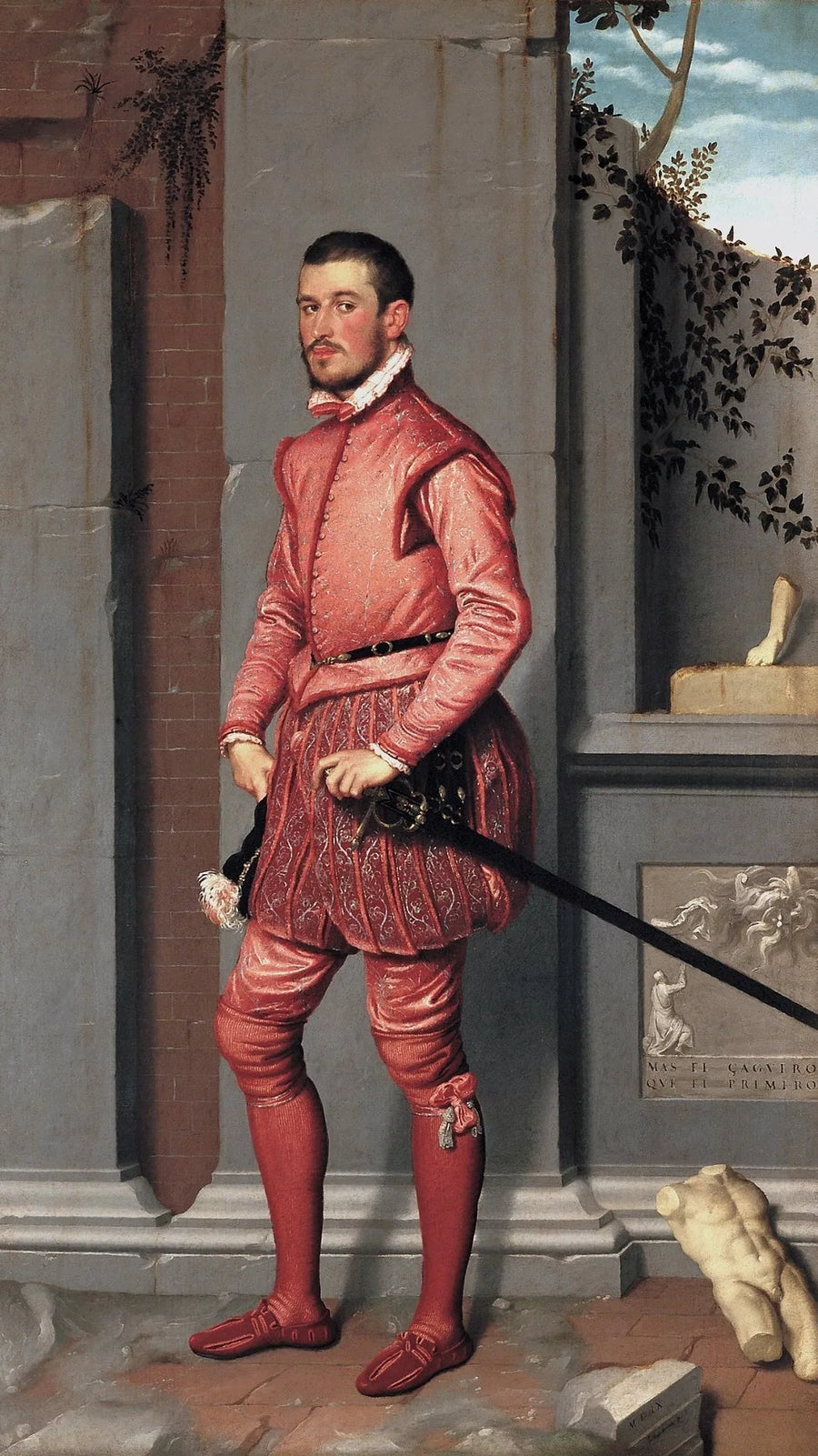 Il gentiluomo in rosa - Giovanni Battista Moroni