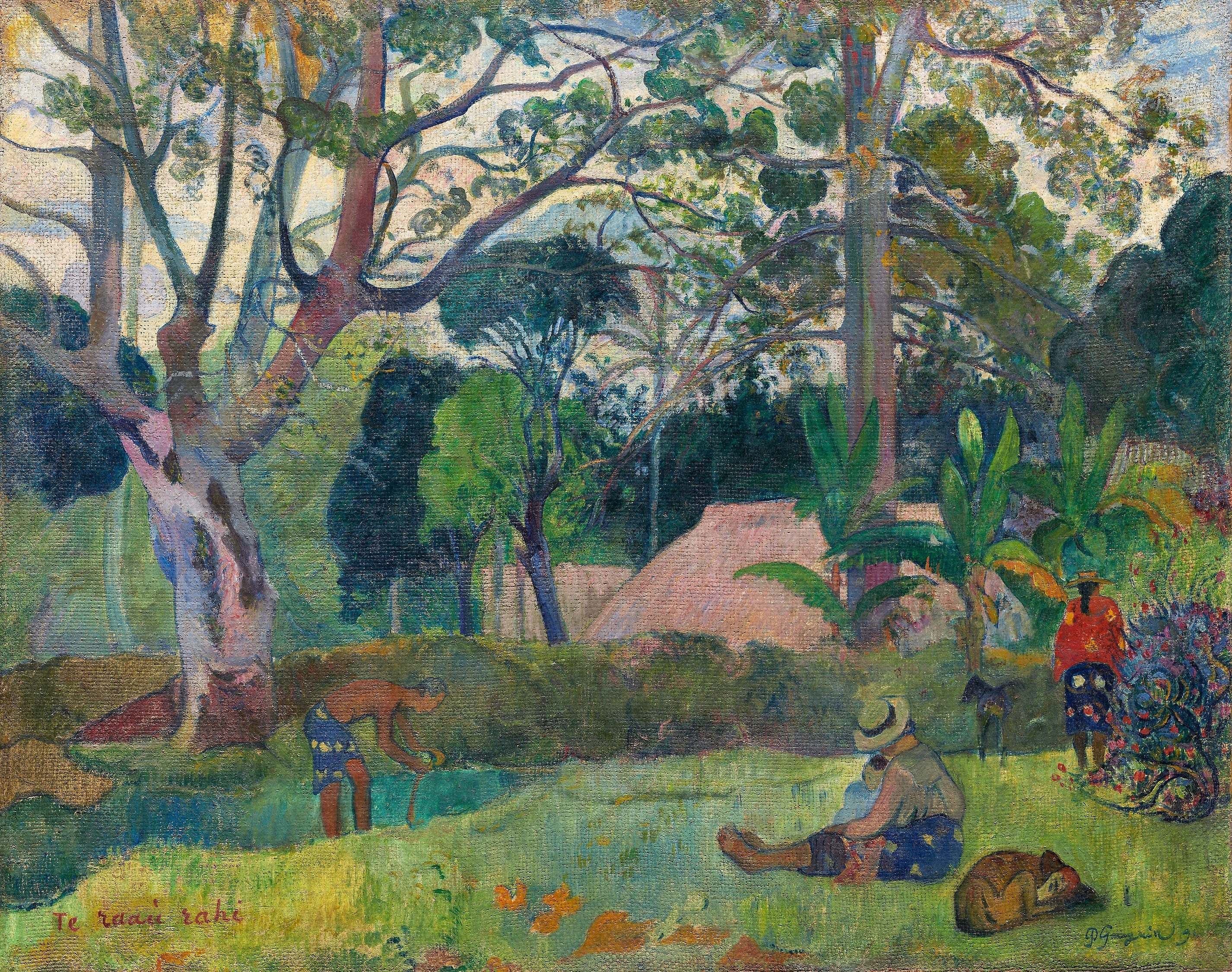 Reproduction du tableau « Le Grand arbre III - Paul Gauguin » par Alpha Reproduction en peinture à l’huile