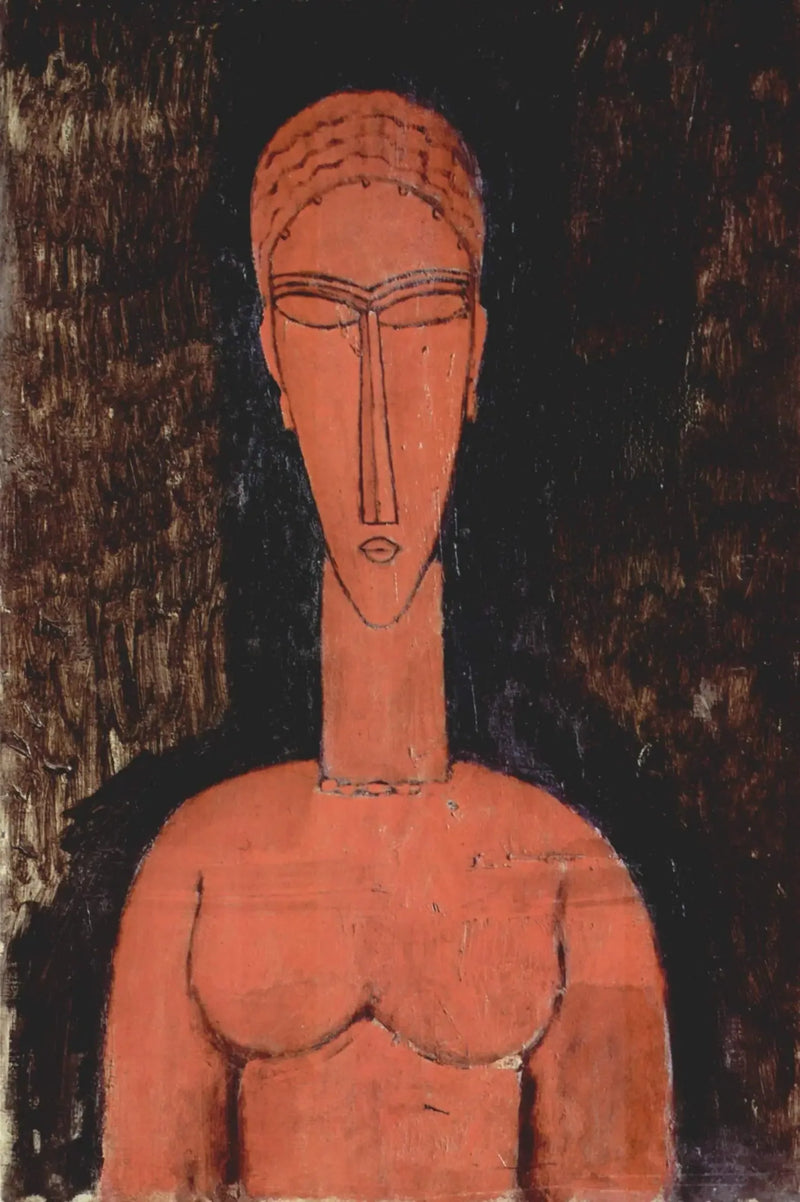 Il grande busto rosso - Amedeo Modigliani