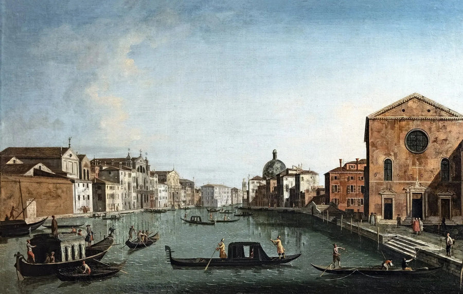 Il Grande Canale a Santa Lucia - Canaletto