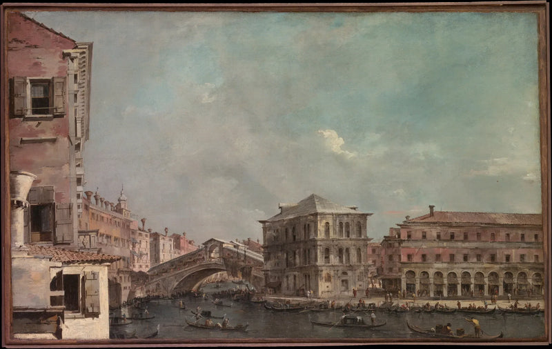 Il Grande Canale sopra il Rialto - Francesco Guardi