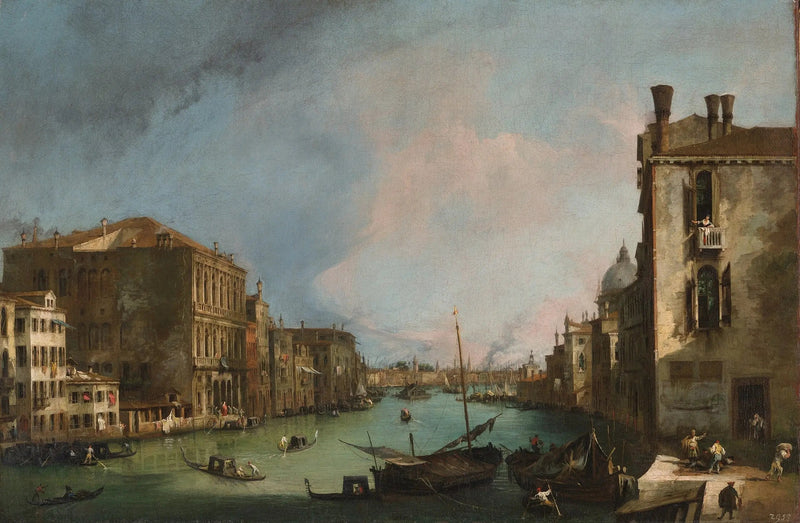 Il Grande Canale con il ponte di Rialto - Canaletto