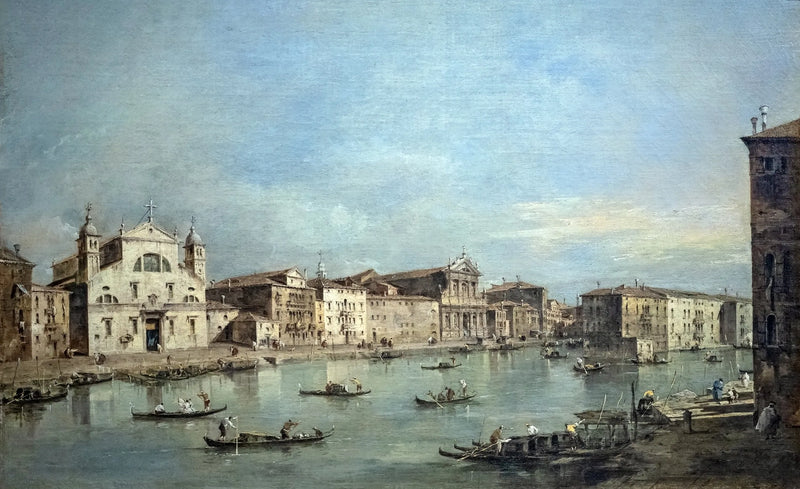 Il Grande Canale con Santa Lucia e Santa Maria di Nazareth - Francesco Guardi