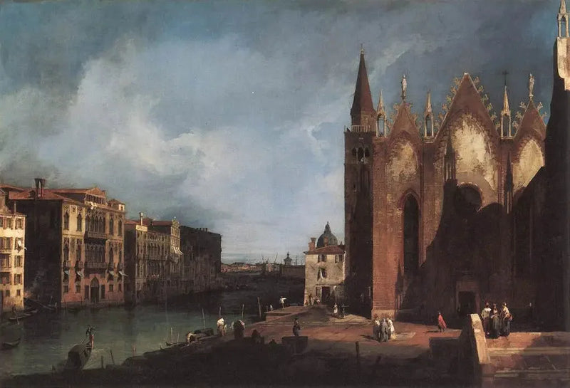 Il Grande Canale di Santa Maria della Carità verso il bacino di San Marco - Canaletto