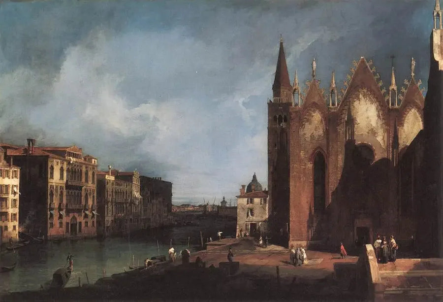 Il Grande Canale di Santa Maria della Carità verso il bacino di San Marco - Canaletto