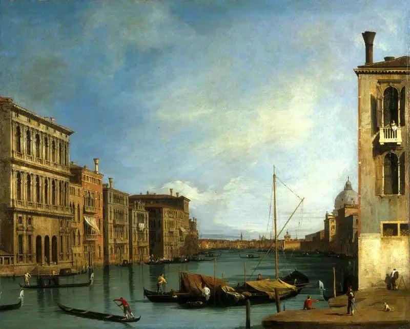 Il Grande Canale dal Campo San Vio, Venezia - Canaletto