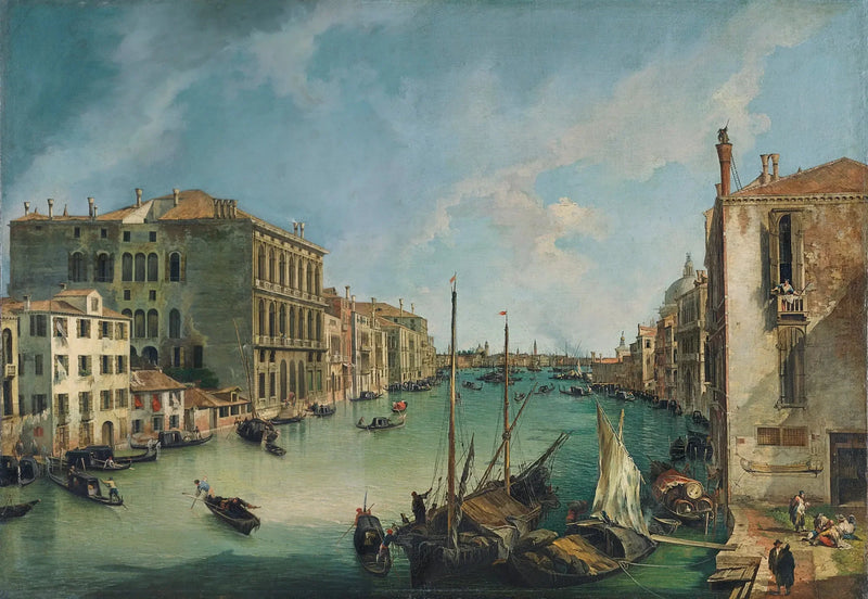 Il Grande Canale da Piazza San Vio a Venezia - Canaletto