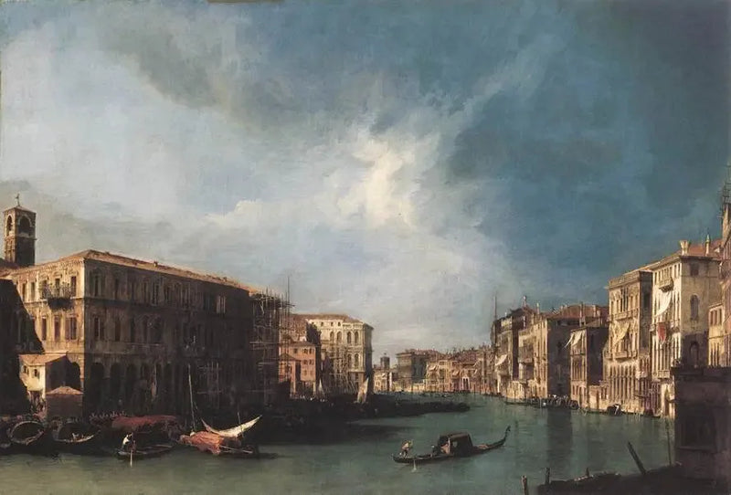 Il Grande Canale da Rialto verso Nord - Canaletto