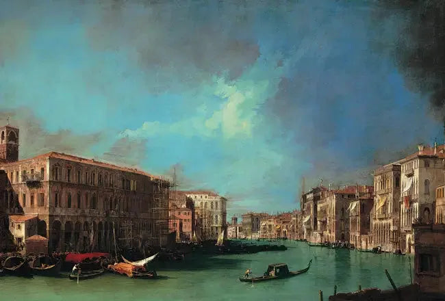 Il Grande Canale vicino al Rialto, verso Nord - Canaletto