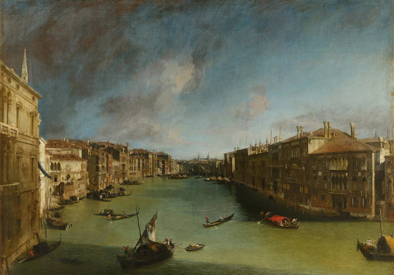 Il Grande Canale, verso nord-est dal palazzo Balbi verso il ponte di Rialto - Canaletto