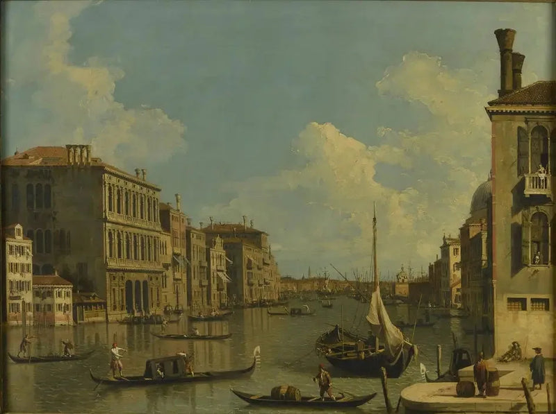 Il Grande Canal, visto verso est da S. Vio - Canaletto