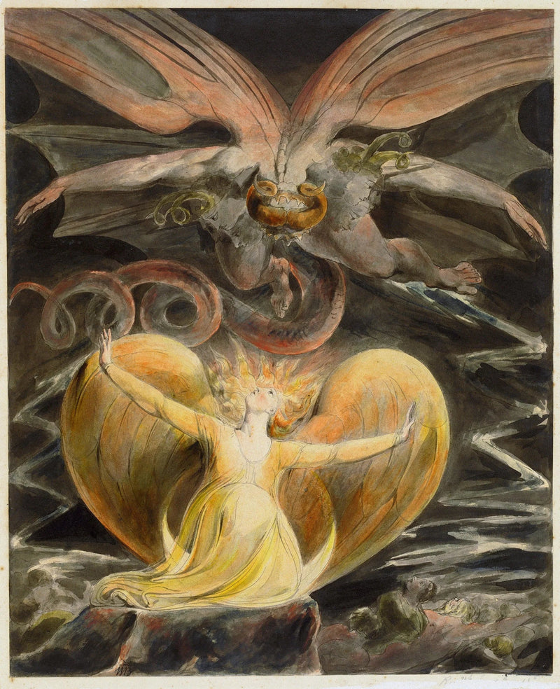 Il grande Drago Rosso e la Donna vestita di sole - William Blake