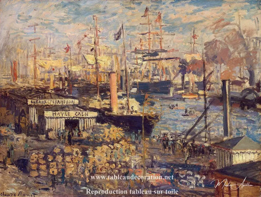 Le Grand Quai au Havre - Tableau Monet - Reproductions de tableaux et peintures haut de gamme