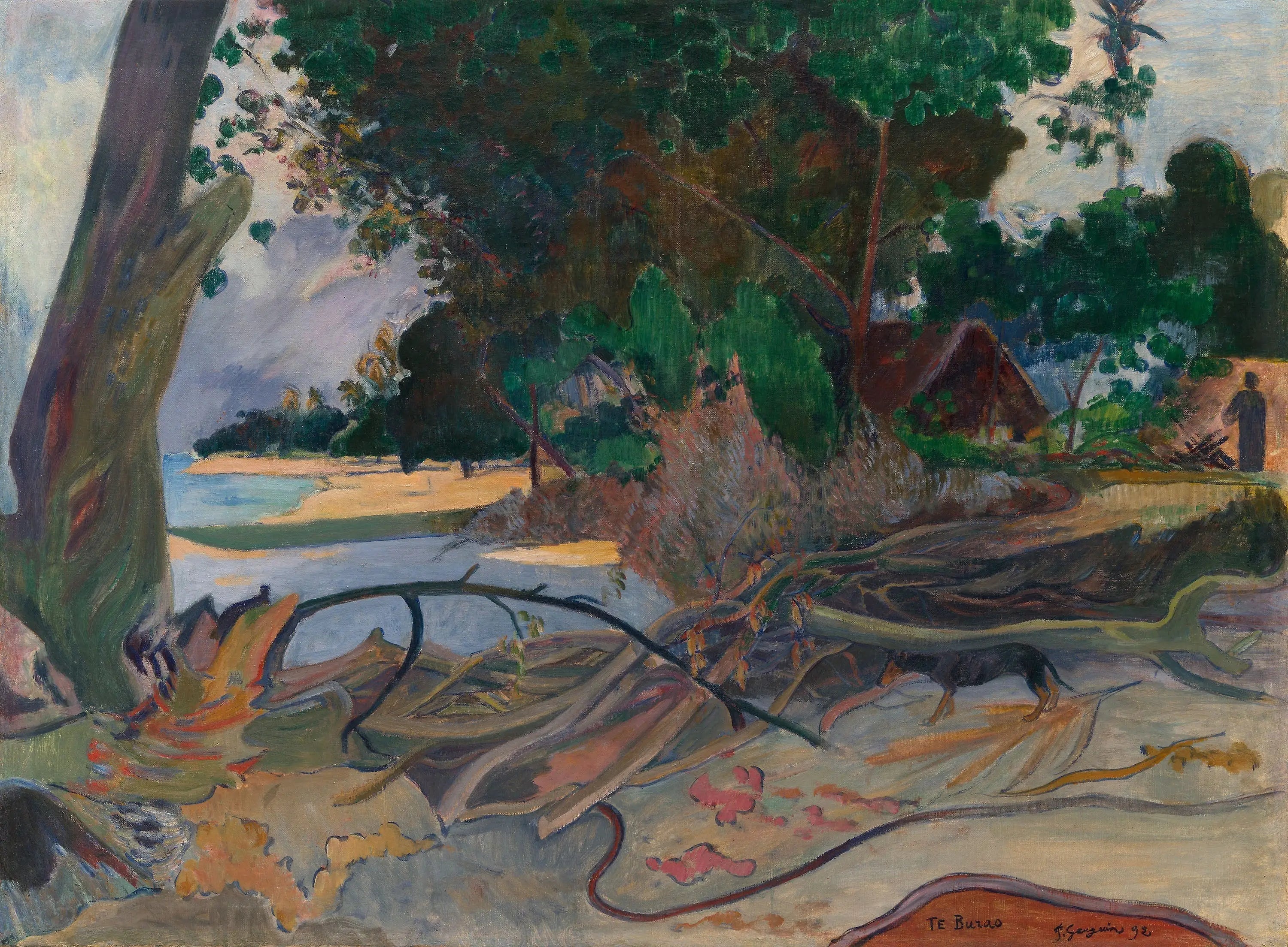 Reproduction du tableau « Le gros arbre - Paul Gauguin » par Alpha Reproduction en peinture à l’huile