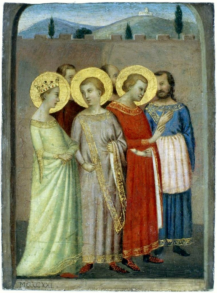 Il Gruppo di santi. - Bernardo Daddi