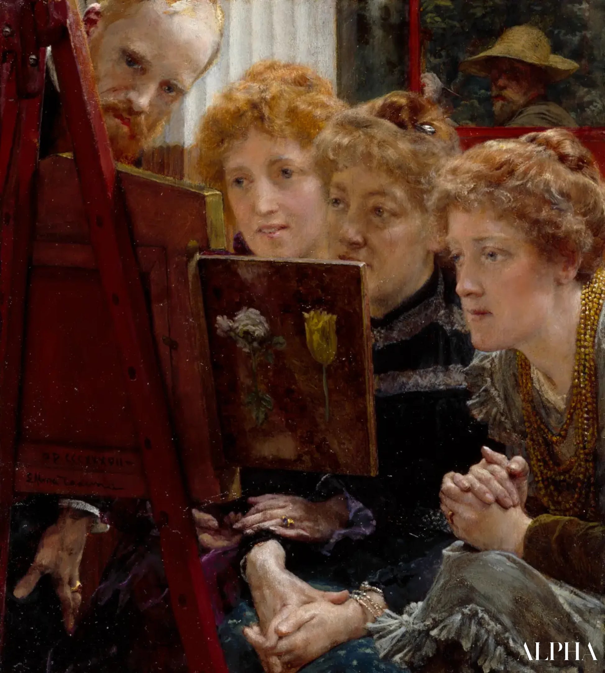 Il Gruppo familiare - Lawrence Alma-Tadema Riproduzioni di dipinti a olio