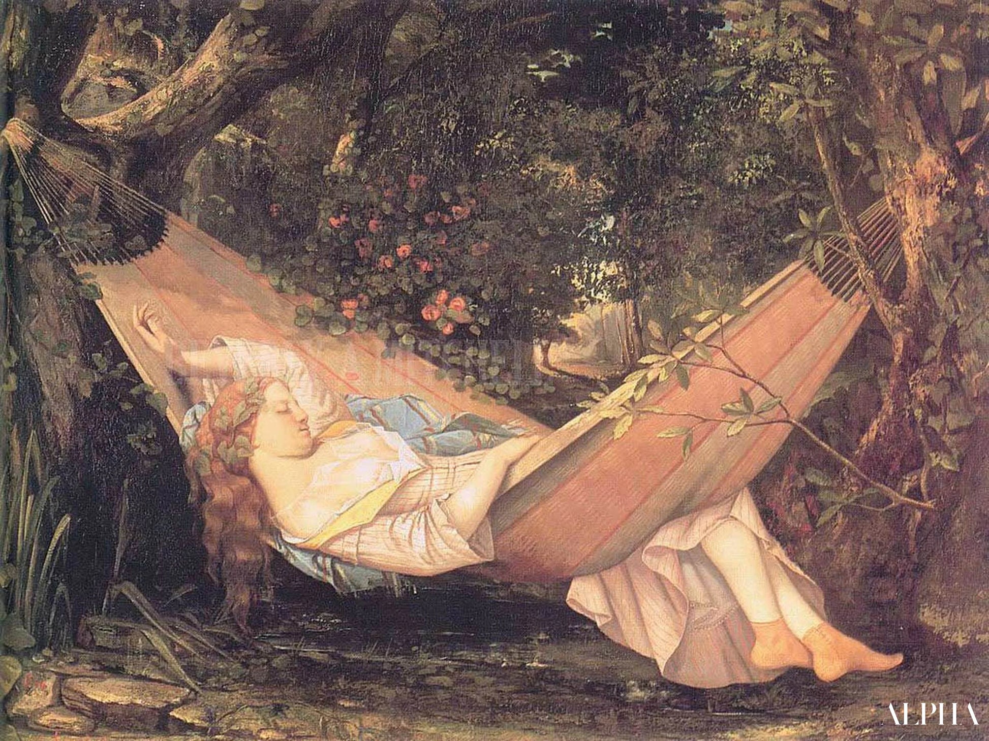 Le hamac - Gustave Courbet - Reproductions de tableaux et peintures haut de gamme