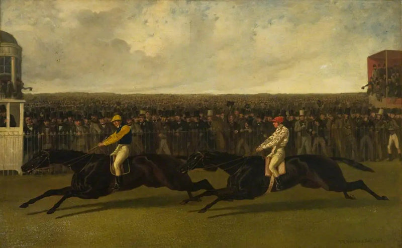 Il olandese volante e il voltigeur in azione a York, il 13 maggio 1851 - John Frederick Herring, Sr.