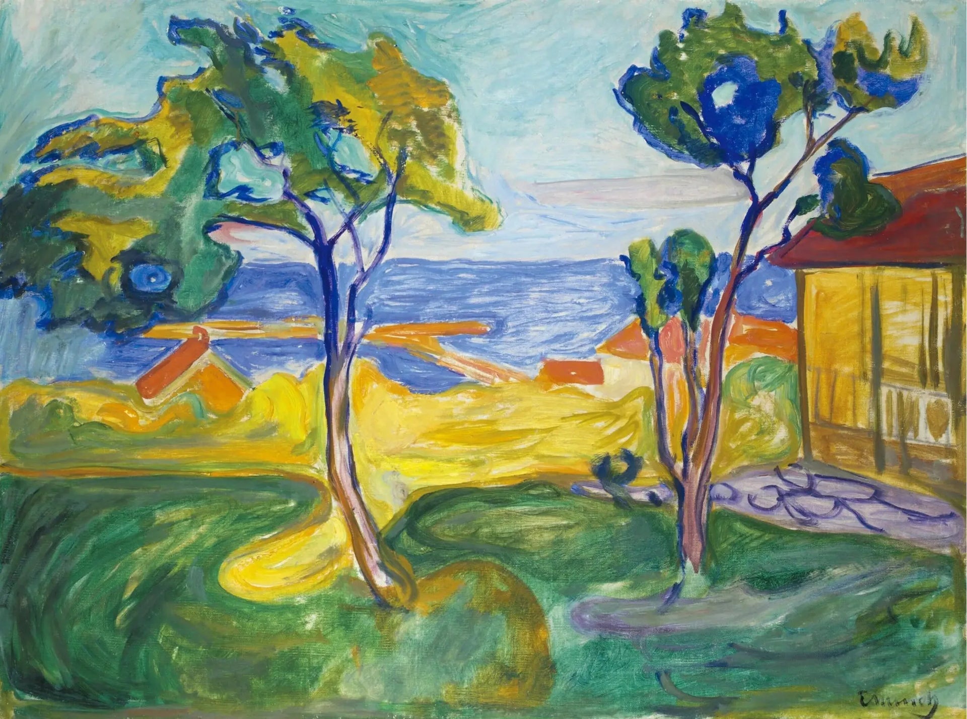 Le Jardin à Åsgårdstrand - Edvard Munch image 1 reproduction d’œuvre d’art à l’huile
