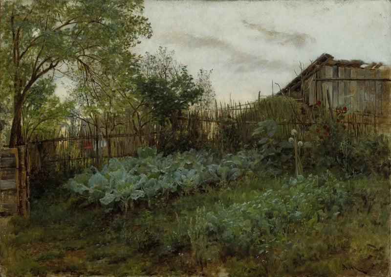 Il giardino sul retro - Adolph von Menzel