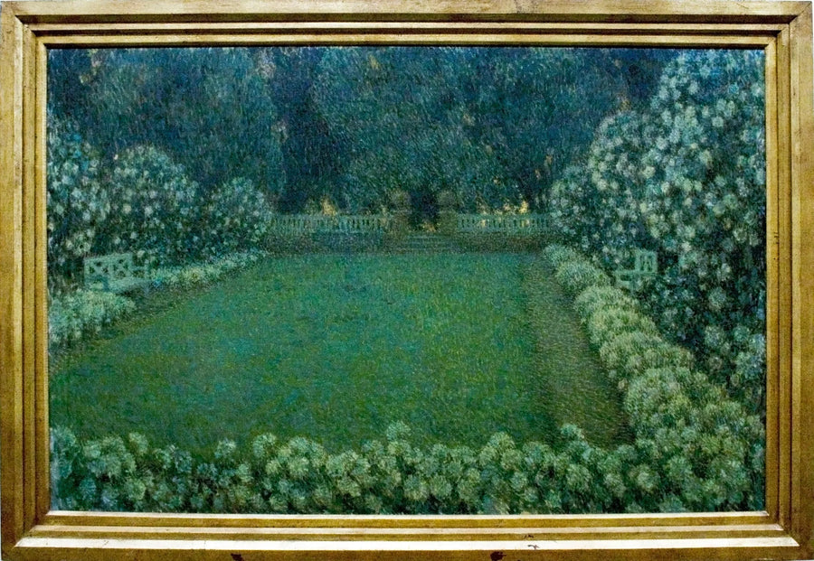 Il giardino bianco al crepuscolo - Henri Le Sidaner