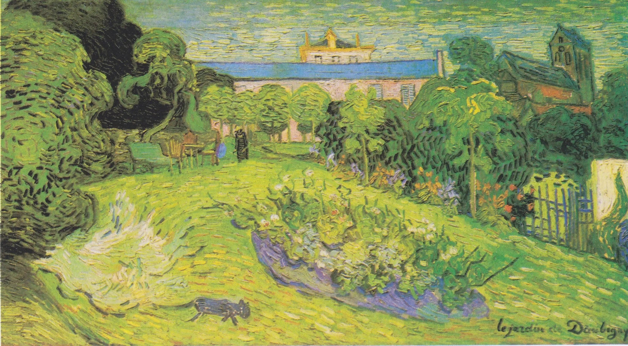 Le jardin de Daubigny - Vincent van Gogh image 1 reproduction de peinture à l’huile