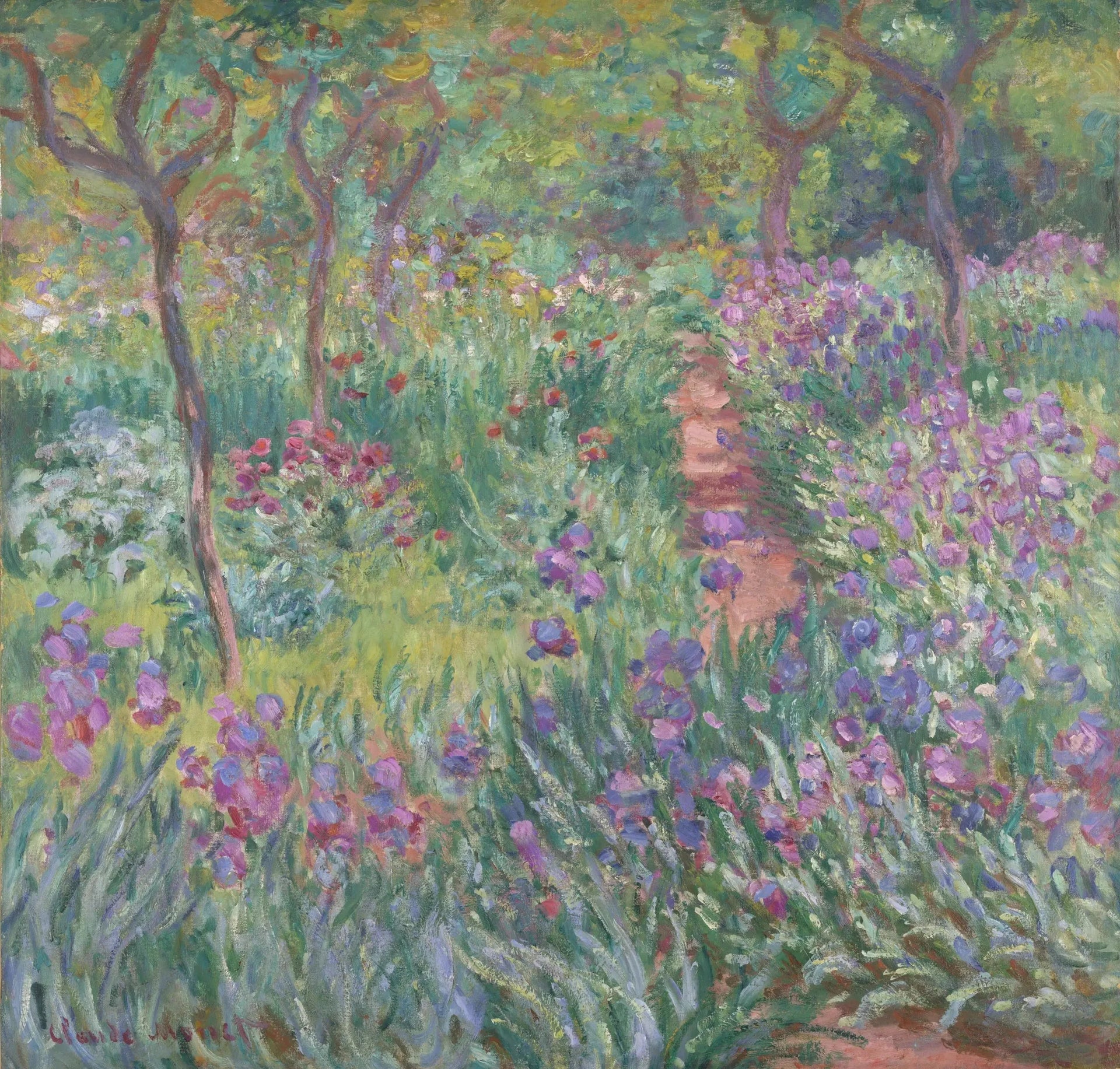 Le jardin de l'artiste à Giverny - Claude Monet image 1 reproduction artisanale de tableau