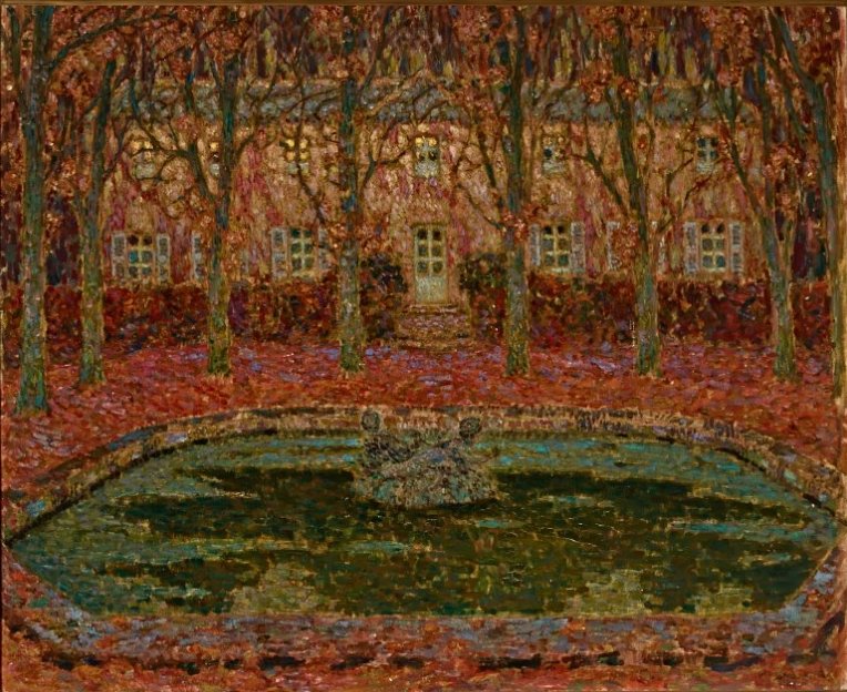 Le jardin de la maison Gerberoy - Henri Le Sidaner - Alpha Reproduction