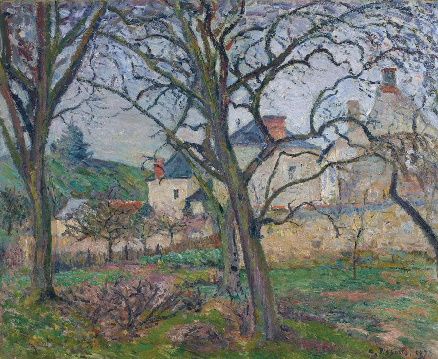 Il giardino di Maubuisson, visto verso la costa di Saint-Denis, Pontoise - Camille Pissarro