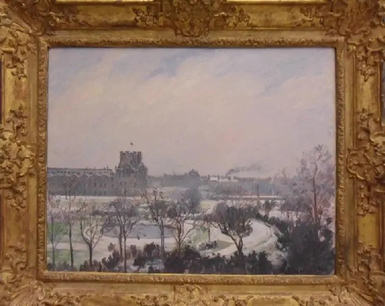 Il giardino delle Tuileries, effetto neve - Camille Pissarro