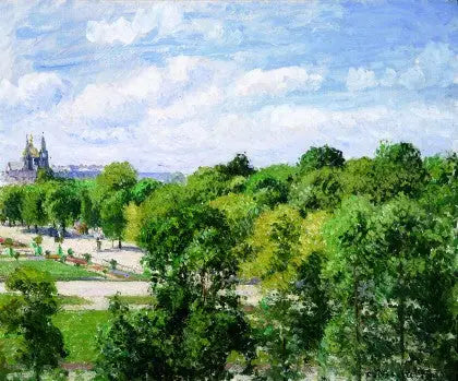 Il Giardino delle Tuileries, estate - Camille Pissarro