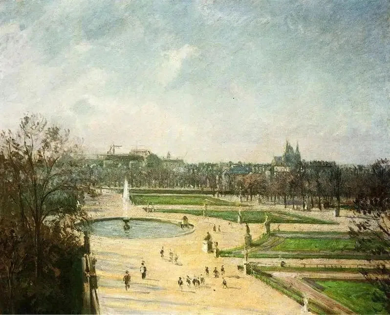 Il Giardino delle Tuileries, mattina, sole - Camille Pissarro