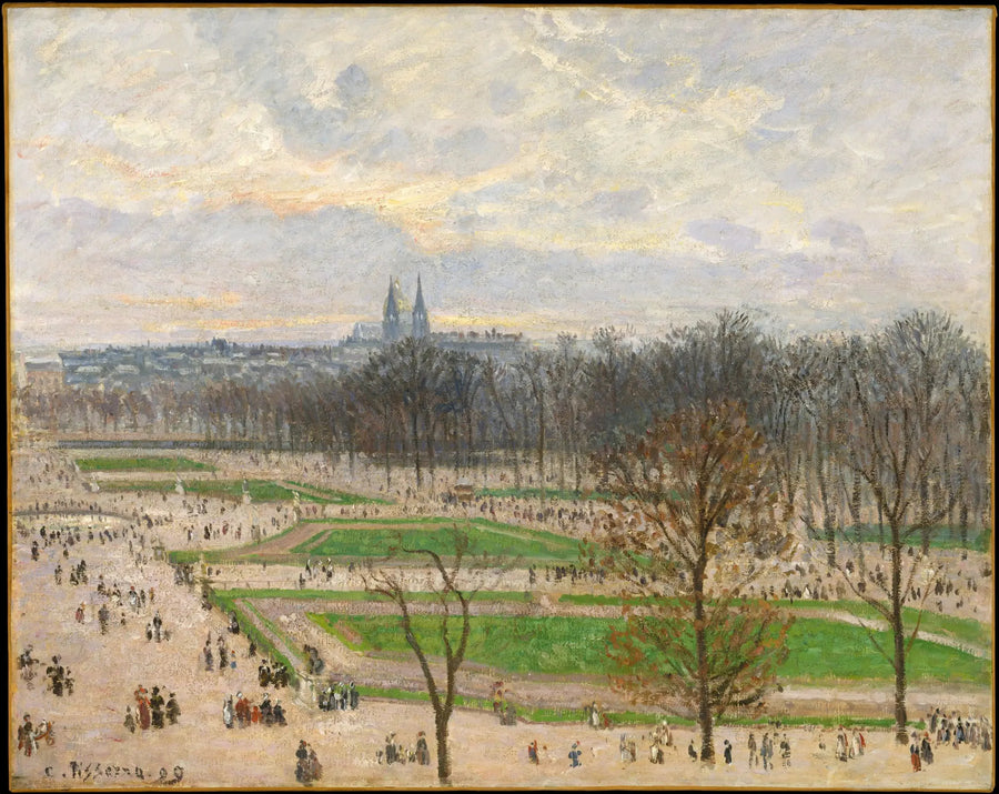 Il Giardino delle Tuileries un pomeriggio d'inverno - Camille Pissarro