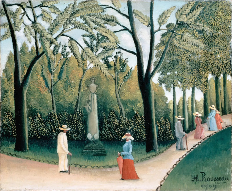 Il Giardino di Lussemburgo. Monumento a Chopin - Henri Rousseau