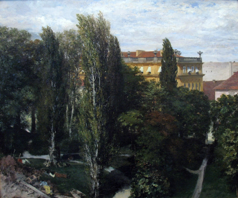 Il giardino del palazzo del principe Alberto - Adolph von Menzel