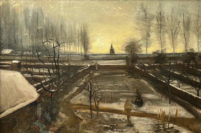 Il giardino del presbiterio di Nuenen sotto la neve - Vincent van Gogh