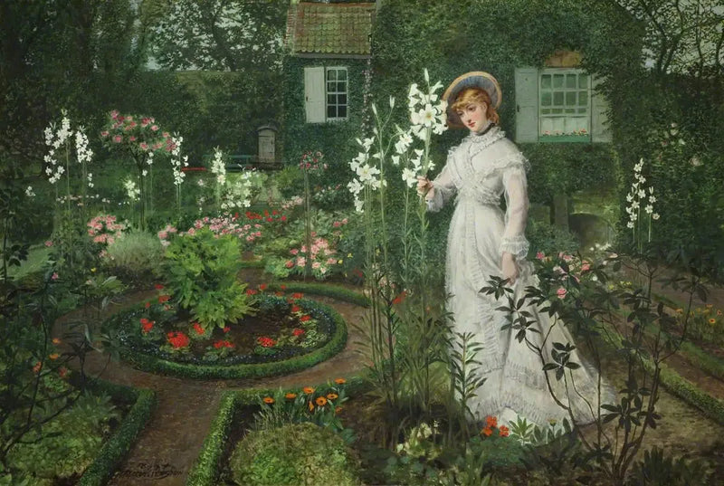 Il Giardino del Rettore, Regina dei Gigli - John Atkinson Grimshaw