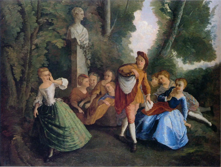 Il gioco del nascondino, da Lancret - Paul Cézanne