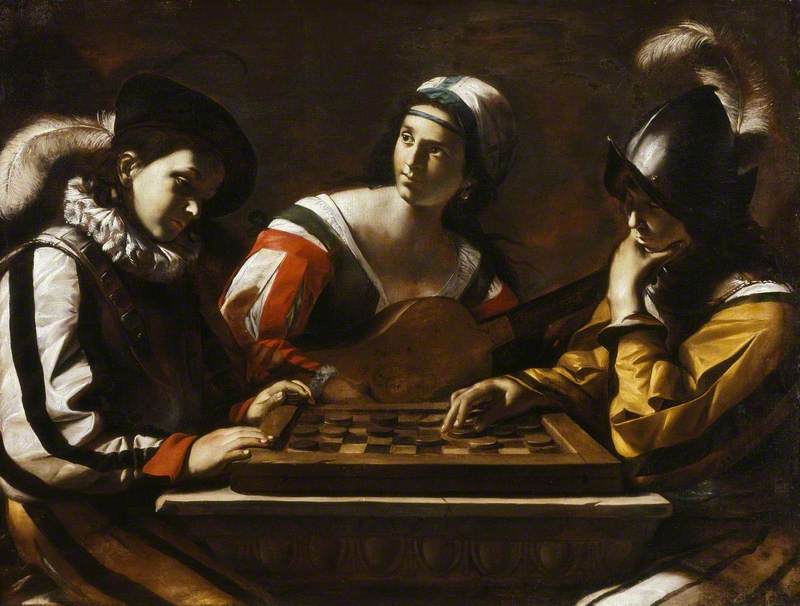 Le jeu de dames - Mattia Preti