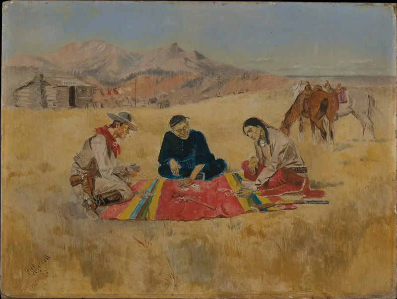 Il gioco di poker - Charles Marion Russell