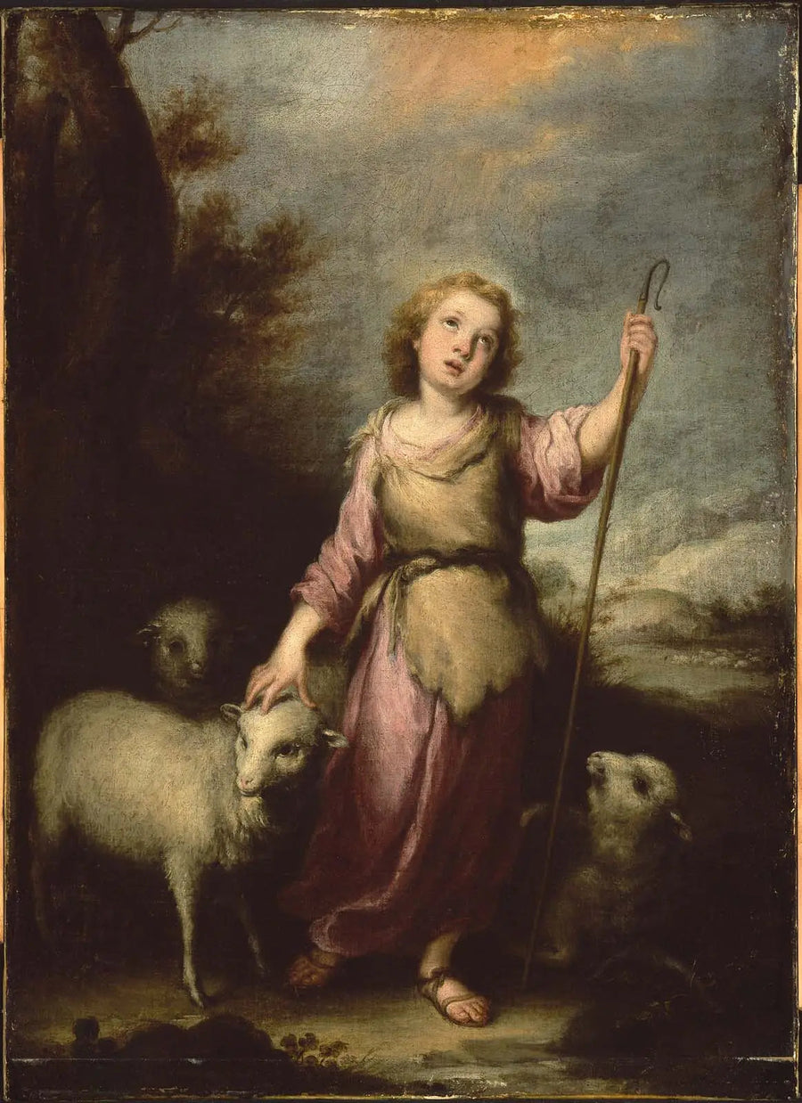 Il giovane Cristo in buon pastore - Bartolomé Esteban Murillo